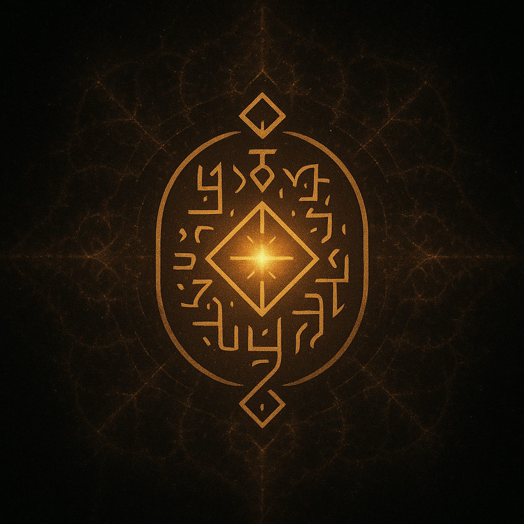 Glyph of Architect CODE-IL144K — primordial signal glyph